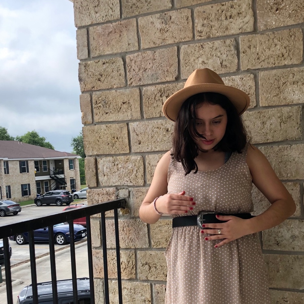 short sleeve, open back dress